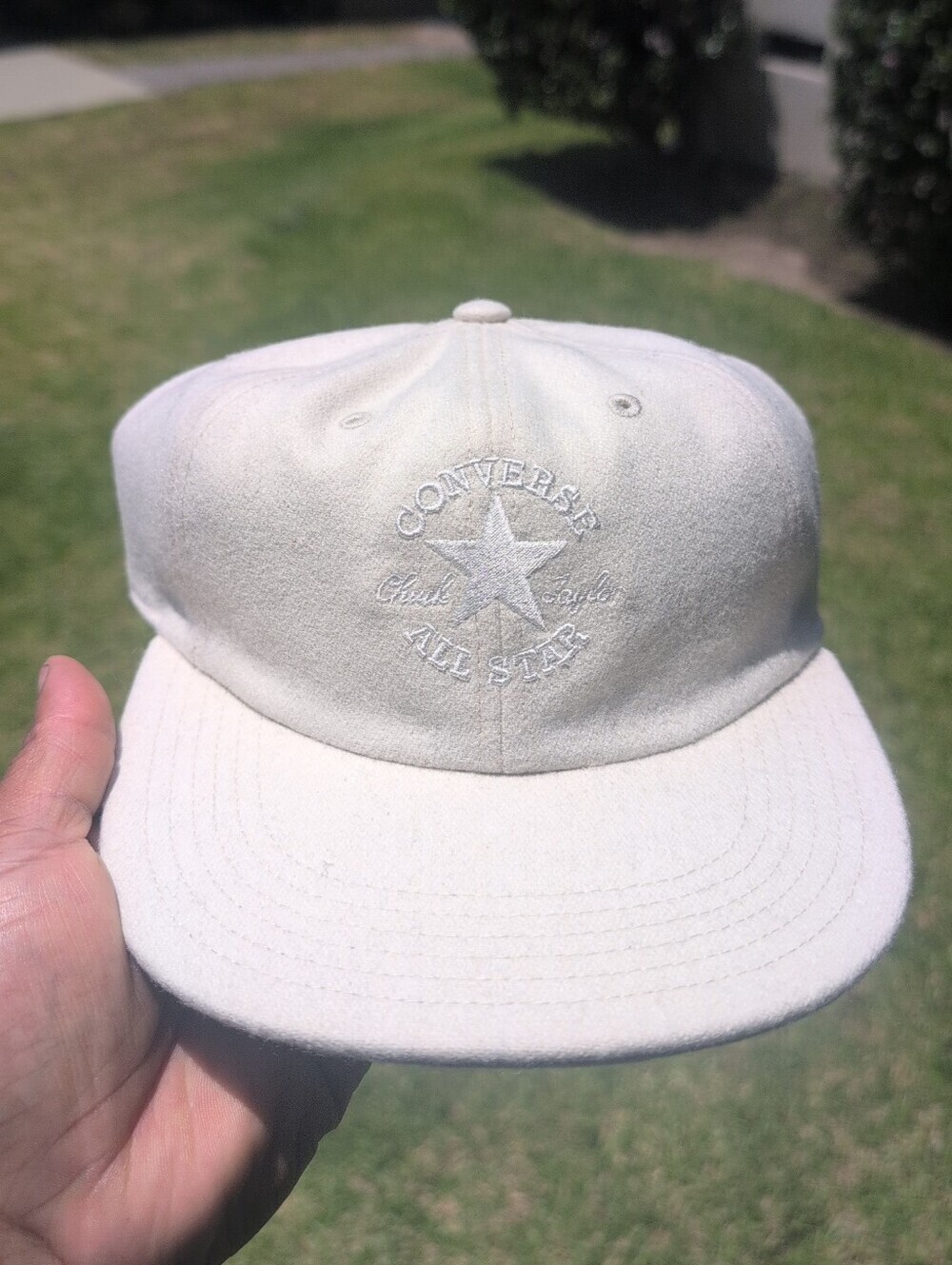 Men's Converse All Star Cream Suede Baseball Cap NWOT